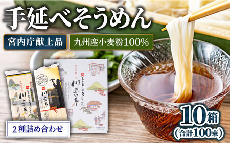 手延べそうめん 2種詰め合せ 計10箱 [SCM011] そうめん