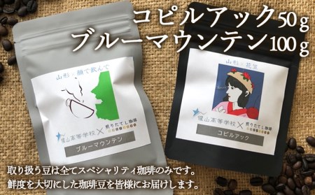 【煎りたてL珈琲】コピルアック(50g)・ブルーマウンテン(100g) FZ22-415