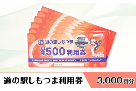 道の駅しもつま 利用券 （ 3,000円分 ）【 道の駅利用券 下妻市利用券 お土産利用券 食事利用券 農産物利用券 】