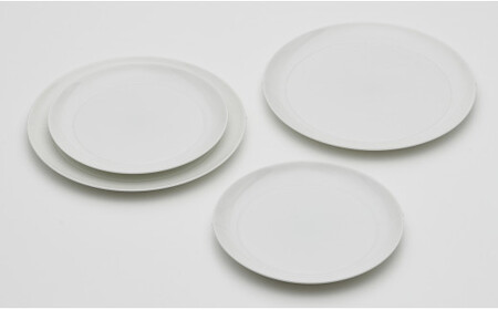 2016/ CM Plate set【2016/オリジナル】有田焼 食器 器 皿 中皿 食器セット 4点 プレート ホワイト シンプル AA60-128
