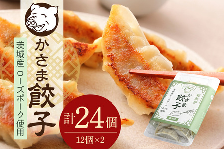 彩美亭 かさま 餃子 ローズポーク12個入り 2セット HV-003