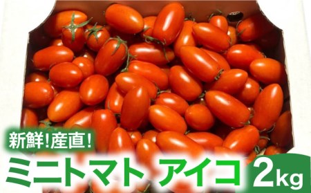 【2026年1月?発送】ミニトマト ( アイコ ) 2kg / トマト 南島原市 / AOTASFARM [SDM002]