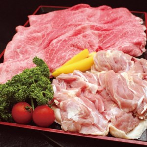 京丹波特選姫牛・地鶏すき焼きセット すき焼き
