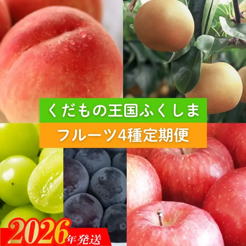 No.2340 【2026年発送 先行予約】フルーツ４種定期便