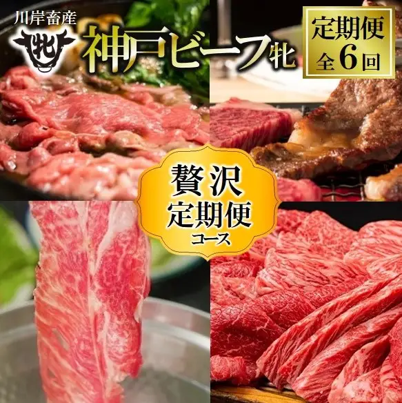 【神戸牛 牝】【定期便6回】贅沢コース計7,220g(kawagishi-44)
