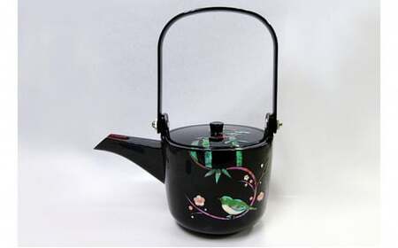 銚子 螺鈿 松竹梅に鳥 民芸品 工芸品 伝統技術 刷毛 手塗り 小鳥 おめでたい 絵柄 おしゃれ キレイ  FAD-0986