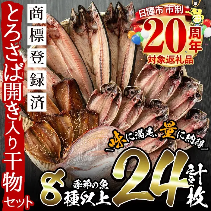 干物 詰め合わせ 24枚 厳選 旬 干物 【みのだ食品】 No.203-A 