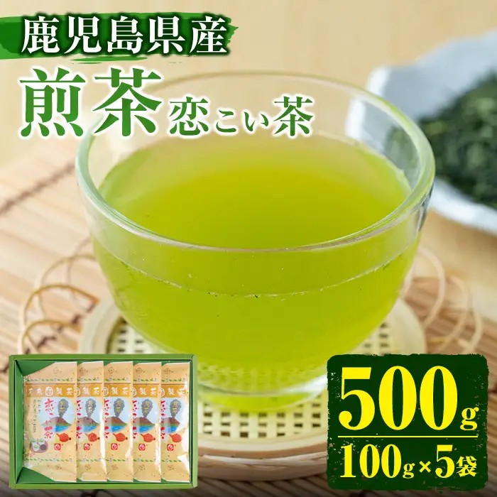 No.410 ＜鹿児島県産＞煎茶(100g×5袋セット 計500g)【末永(清)製茶】