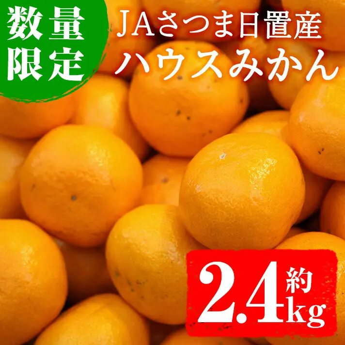 ＜2026年7月以降順次発送＞ ハウスみかん 約2.4kg みかん 化粧箱 ギフト さつま日置農協北部営農センター No.472 