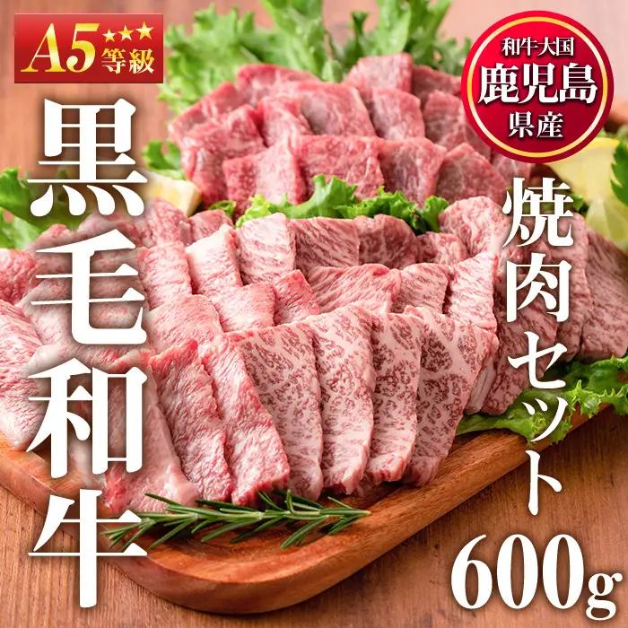 焼肉 黒毛和牛 計600g カミチク 507-03