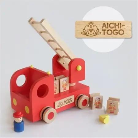 東郷町【公式キャラクターロゴ入り】カタカタ森の消防隊　知育玩具のエドインター【1344479】