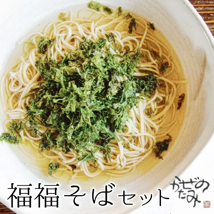 そば 乾麺 「福福そば」セット 蕎麦 年越しそば [十割蕎麦 かぜのたみ 福岡県 筑紫野市 21760259]