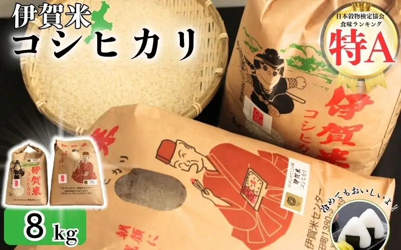 令和7年産 伊賀米コシヒカリ 8kg（3kg＋5kg） コシヒカリ【jaig0001】