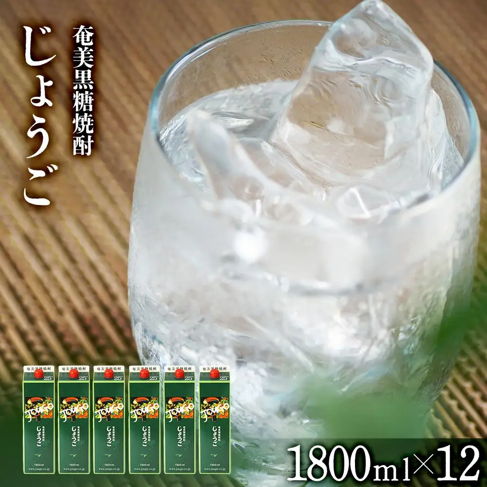 奄美黒糖焼酎 じょうご 紙パック  25度 1800ml×12本 セット 奄美 黒糖焼酎 ギフト 奄美大島 お土産
