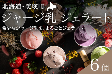 ジェラート 北海道産 生乳. アイス 6個 贅沢ジェラート詰合わせ  [012-39]