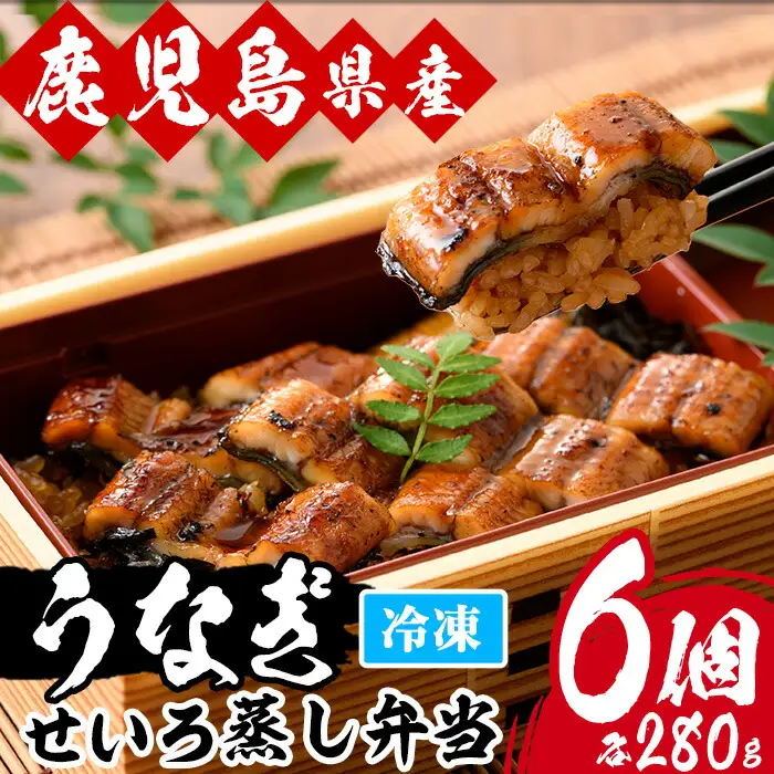鹿児島県産 うなぎ せいろ蒸し弁当 ６個 【00-025-10】