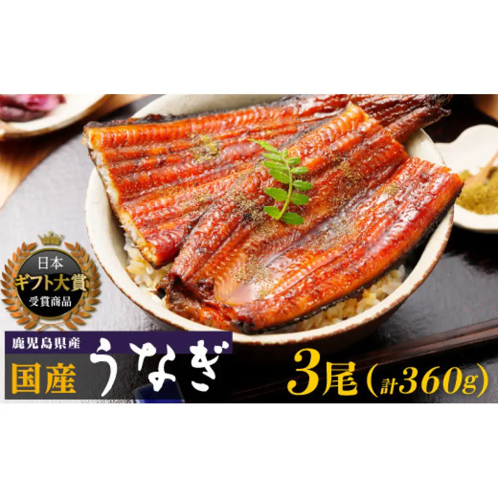 おおさきうなぎ（鹿児島県産うなぎ長蒲焼）３尾セット