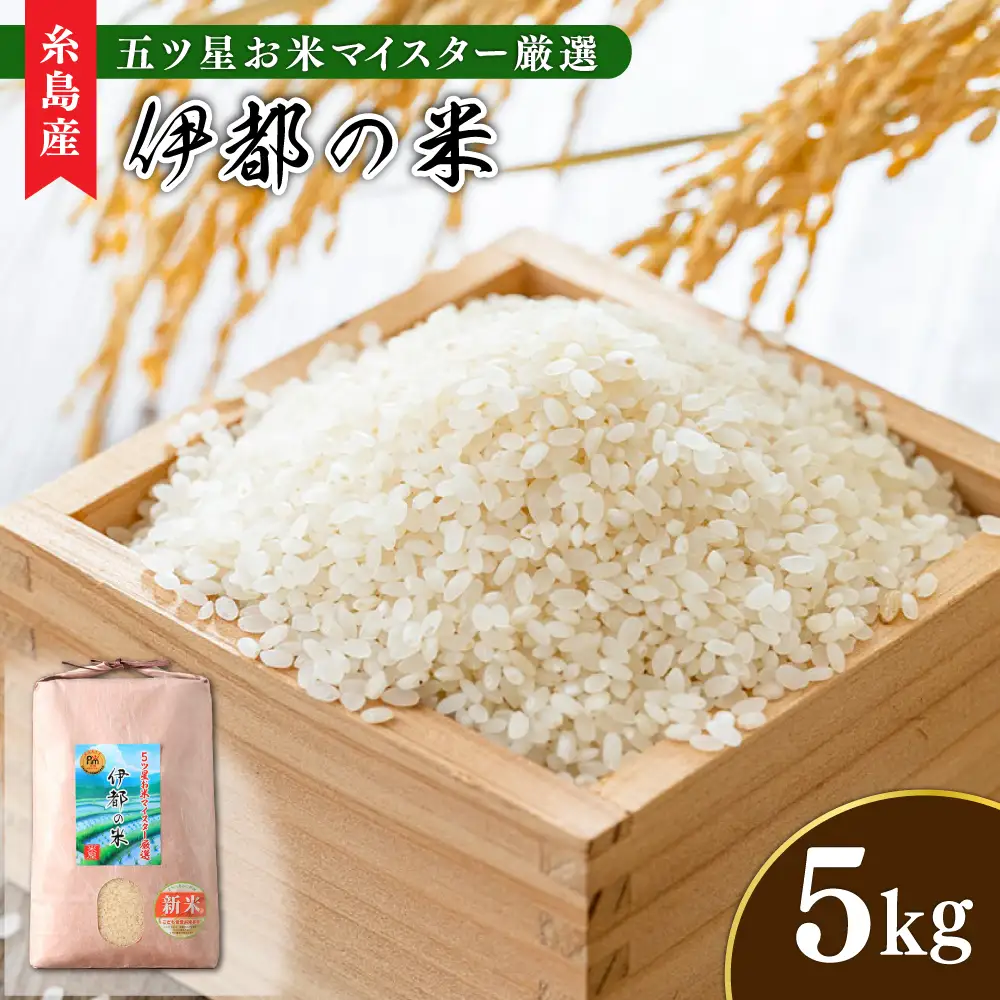 伊都の米 5kg  糸島市 / 米屋納富 [ARL001] 白米 お米
