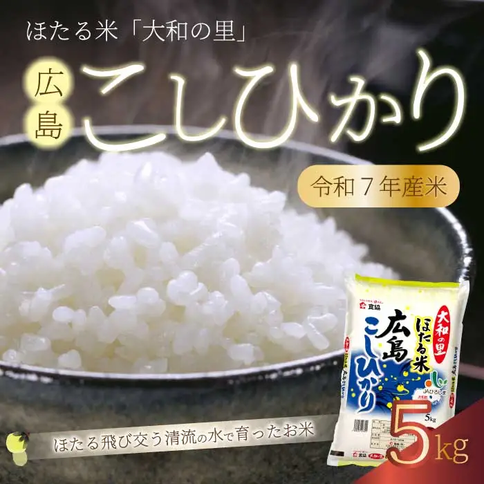 ほたる米「大和の里」広島こしひかり 精米 5kg 白米 米 こめ 令和7年産 066001