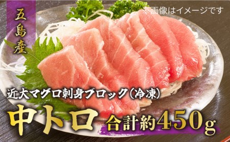 長崎県五島産 近大マグロ （中トロ）刺身ブロック 五島市/五島ヤマフ[PAK018] 