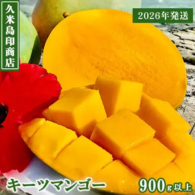 マンゴー【2026年発送】久米島印商店 久米島産キーツマンゴー 900g以上  キーツマンゴー 