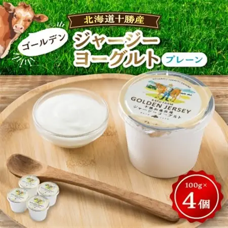 ゴールデンジャージーヨーグルト　プレーン　100g×4個入り_卵・乳製品 ヨーグルト  _【配送不可地域：離島】【1355144】