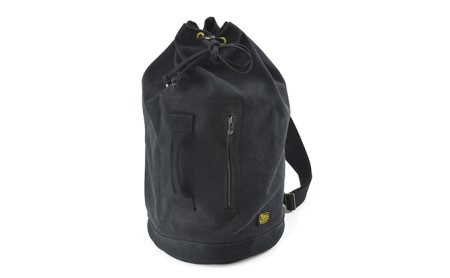 ダッフルバッグ／540　バンナイズ ウォッシュ加工 ブラック ドラム型 リュック バックパック ファッション カバン 