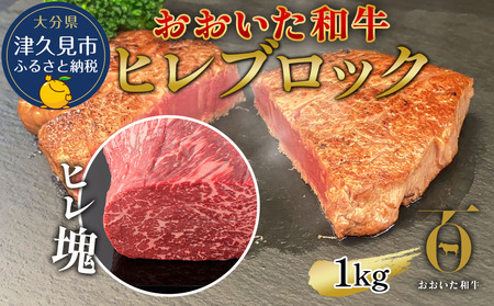 おおいた和牛 ヒレ肉 ブロック 約1kg | ヒレ肉 津久見市