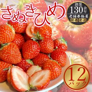 さぬき姫いちご　12パック（1パック約250g）