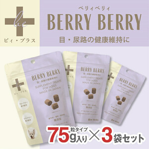 犬用おやつ サプリメント ビィ・プラス ベリィベリィ 3袋セット サプリ