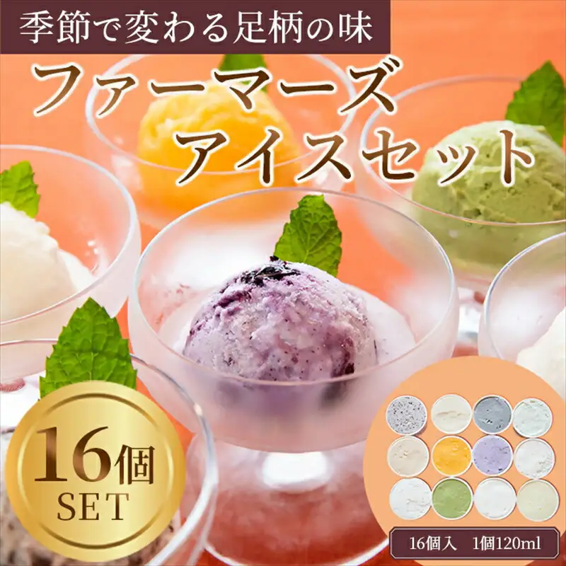 アイスクリーム まつが農園 アイスクリーム ギフト16個入り【 果物 フルーツ 旬 食品 添加物不使用 食べ比べ 詰め合わせ 詰合せ アイス カップアイス アイスクリーム シャーベット ギフト プレゼント 贈り物 おいしい アイス 神奈川県 南足柄市 】