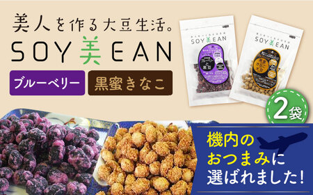 SOY美EAN 2袋 黒蜜きなこ・ブルーベリー /宮本邦製菓 [UBN002] お菓子 大豆 大豆菓子