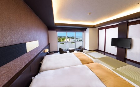 Royal Hotel 沖縄残波岬【特典付】一泊夕朝食付ペア宿泊券（琉球和室ツイン・オーシャンビュー）