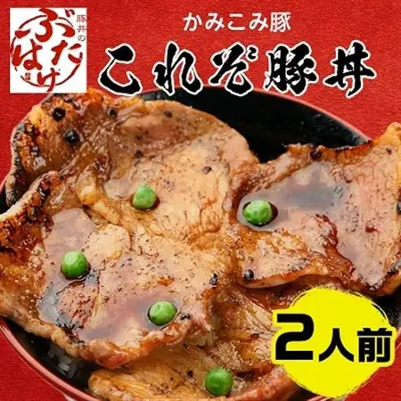 豚丼のぶたはげ「これぞ豚丼 2人前」(ロース豚肉、豚丼のたれ、コショウ)_肉  豚肉 _【配送不可地域：離島】【1357286】
