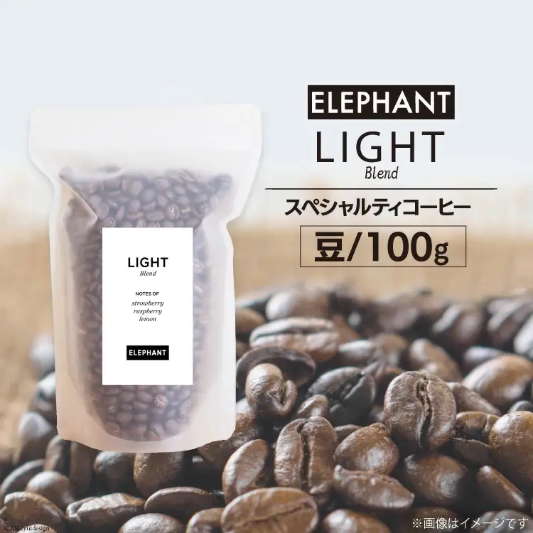 コーヒー 豆 「ライトブレンド」100g [エレファントコーヒー 福岡県 筑紫野市 21761113]