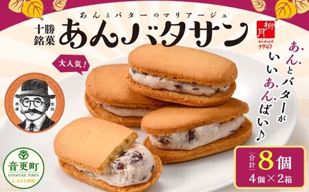 「柳月」あんバタサン8個セット【B20】