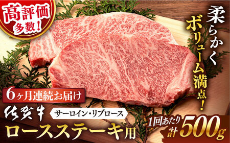 【定期便】 牛肉 佐賀牛ステーキ 総計3.0kg NAB063 牛肉 全6回