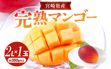 マンゴー 宮崎 マンゴー[完熟 2L 1玉 約350g以上]