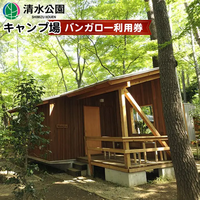 清水公園キャンプ場　バンガロー利用券 No.087