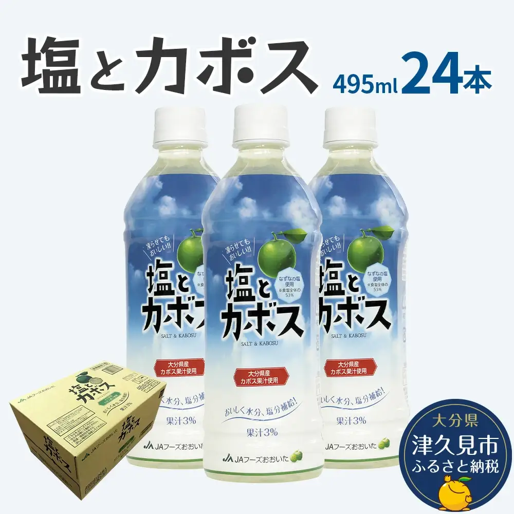 塩とカボス 495ml×24本 | 津久見市