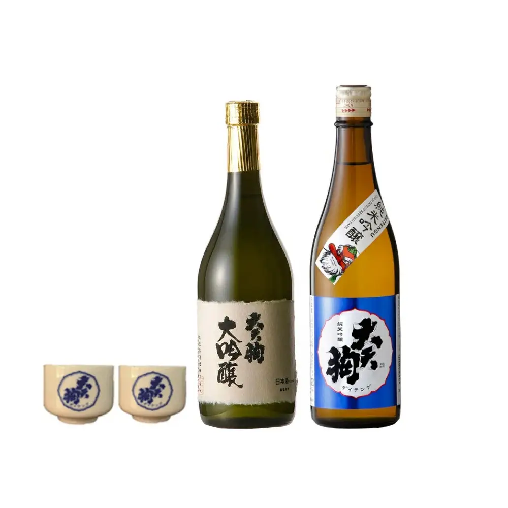 福島県本宮市の地酒　【大天狗】大吟醸720ml+純米吟醸720ml+きき猪口2個　(大天狗酒造)　【07214-0017】