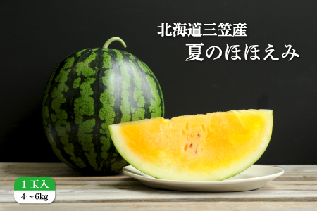 《2026年分受付中》黄色いスイカ夏のほほえみ1玉(4～6kg)【01146】