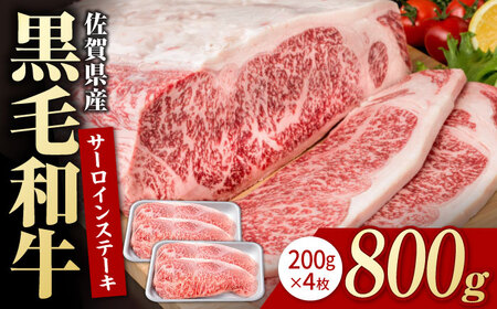 佐賀県産 サーロインステーキ 800g 黒毛和牛 ステーキ IAG021