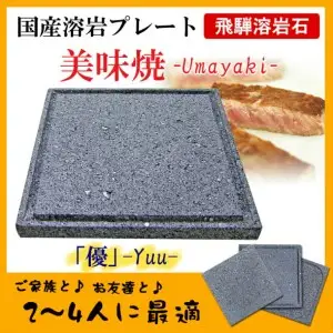 肉や野菜が美味しく焼ける！飛騨溶岩プレート「美味焼」【優】[Q1844]