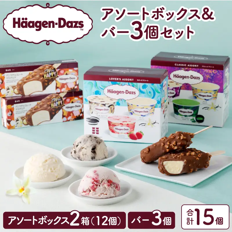 ハーゲンダッツ アソート×バー3本 アイス アイスクリーム_H0026-100