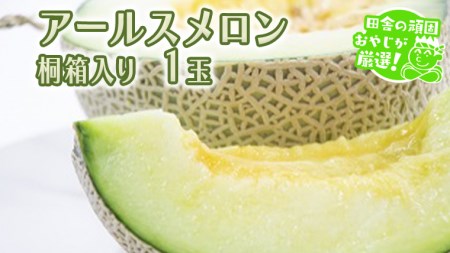 アールスメロン 1個 桐箱入り