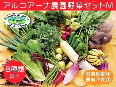 【２０２６年７月～発送】アルコアーナ農園野菜セット（栽培期間中農薬不使用）Ｍサイズ　0148-2608
