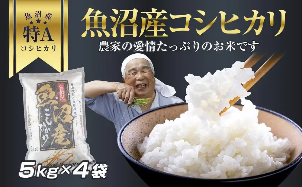 DH05 新潟県 魚沼産 コシヒカリ お米 20kg こしひかり 精米 米（お米の美味しい炊き方ガイド付き）