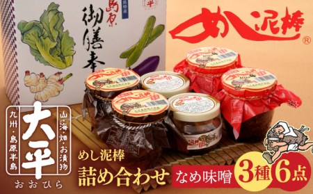 【ヒルナンデス 時短グルメ1位！】めし泥棒 詰め合わせ / 漬物 つけもの ツケモノ つけもの ツケモノ ツケモノナス お漬物 漬け物 キュウリ こうじ きゅうり 大根 生姜 もろみ ご飯のお供 贈答 ギフト / 南島原市 / 大平食品 [SAK001]
