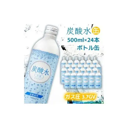 【最速10日以内発送】 炭酸水 缶 500ml×24本 ボトル缶 